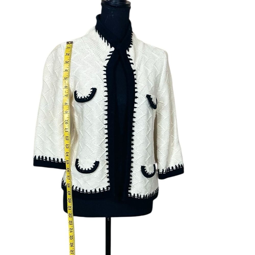 CAbi Women's “Socialite” Knit Open Front Cardigan (SWV) - Picture 6 of 12